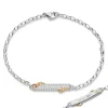 Two-Tone "Never Fear" Poesy Bracelet