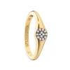“Warrior” Pavé Diamond Stackable Ring