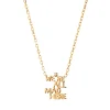 We're All Mad Here 18K Yellow Gold Necklace