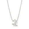 We're All Mad Here Sterling Silver Necklace