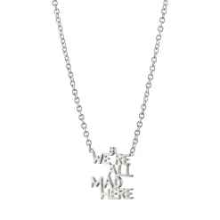 We're All Mad Here Sterling Silver Necklace