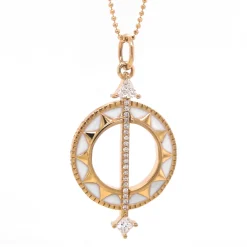 White Enamel Sundial - Time is Precious