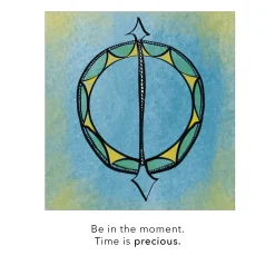 White Enamel Sundial - Time is Precious