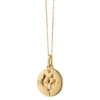 Wild Wolf 18K Gold Intaglio Charm