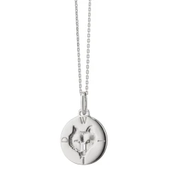 Wild Wolf Sterling Silver Intaglio Charm