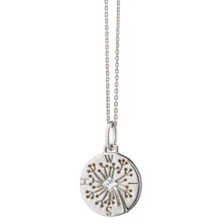Wish Dandelion Sterling Silver Intaglio Charm