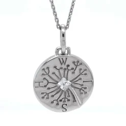 Wish Dandelion Sterling Silver Intaglio Charm